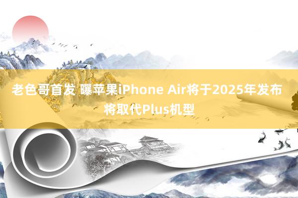 老色哥首发 曝苹果iPhone Air将于2025年发布 将取代Plus机型