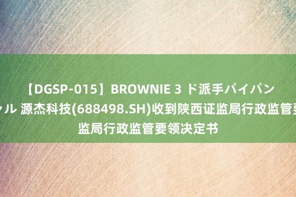 【DGSP-015】BROWNIE 3 ド派手パイパン強め黒ギャル 源杰科技(688498.SH)收到陕西证监局行政监管要领决定书