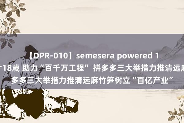 【DPR-010】semesera powered 10 ギャル女痴校生 リサ18歳 助力“百千万工程” 拼多多三大举措力推清远麻竹笋树立“百亿产业”