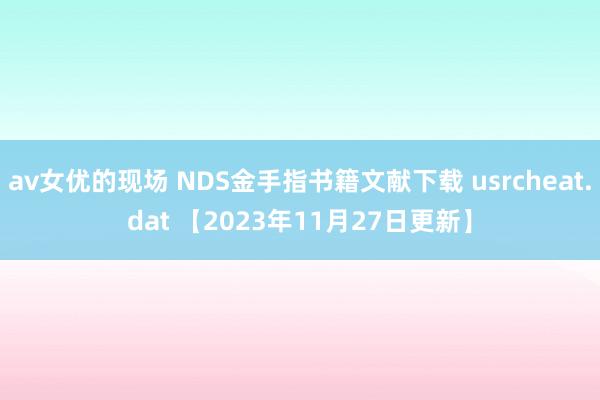 av女优的现场 NDS金手指书籍文献下载 usrcheat.dat 【2023年11月27日更新】